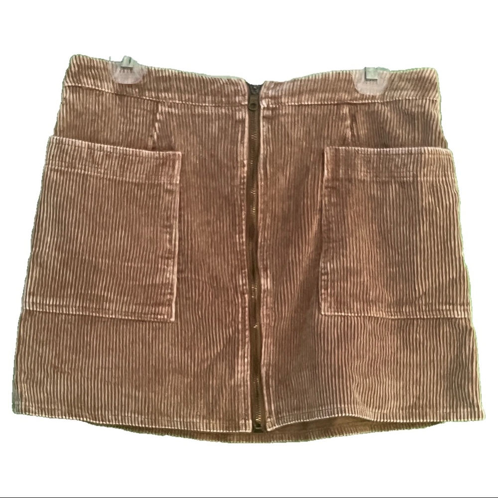 She Sky| Brown Skirt | Large